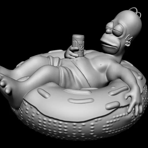 Homer Simpson 3D Resin Bust