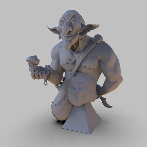 Goblin Bust 3D Resin